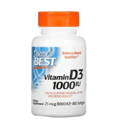 Doctor's Best Vitamin D3 25mcg 180 gels