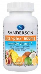 Ester-plex Vitamin C 600mg 5 Fruit Assorted chewable 220tabs