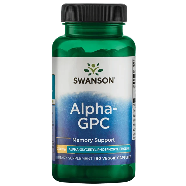 Swanson Alpha-GPC (Alpha-Glyceryl Phosphoryl Choline) 300mg 60 vcaps