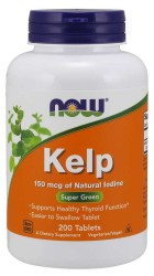 NOW Kelp 100mcg of natural iodine 200 Tabs